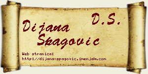 Dijana Špagović vizit kartica